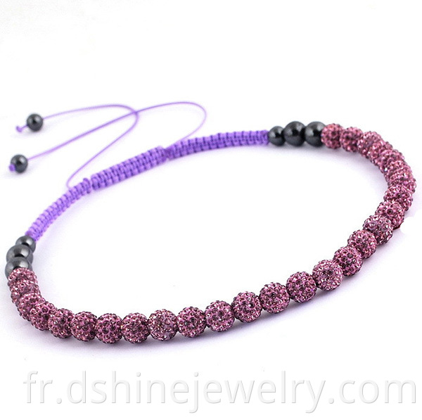 DIY shamballa necklace